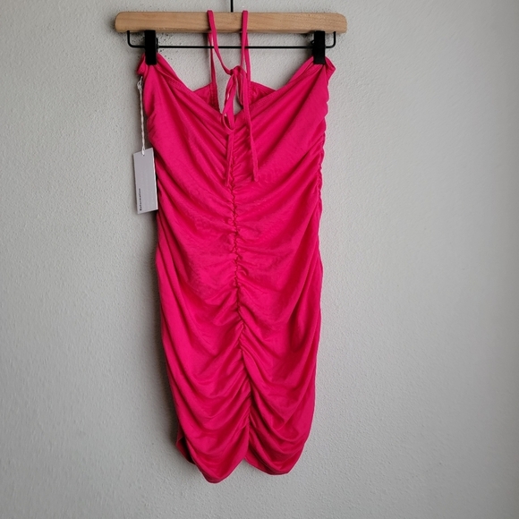 Reformation Dixon Knit Dress in Corvette size L NWT - Picture 7 of 9